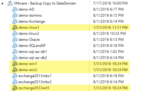 Backup Copy Job - example of VMs behind schedule